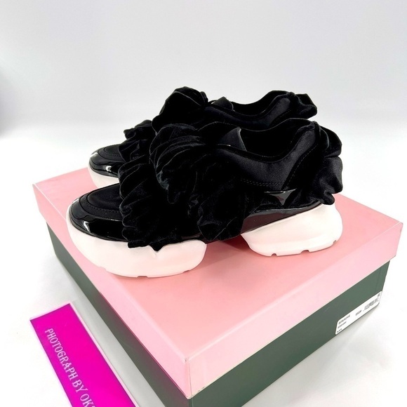 Kate Spade New York Womens Scrunchie Sneakers Black Size 5.5 M - Picture 5 of 10